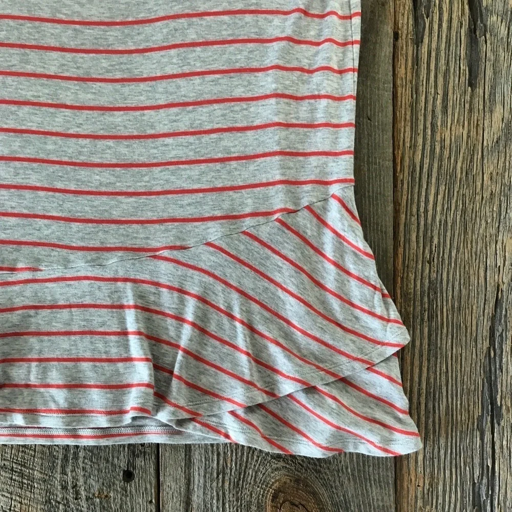 CAbi Tangerine Stripe Ruffle Sleeveless Top Size S - Picture 13 of 15